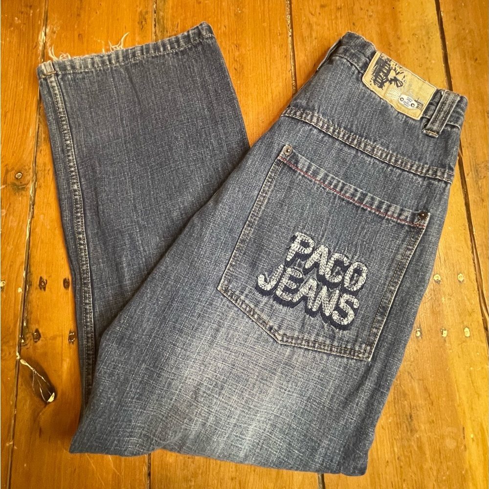 Vintage PACO Wide Leg Jeans 90s Y2K Denim - Size 31 x 31